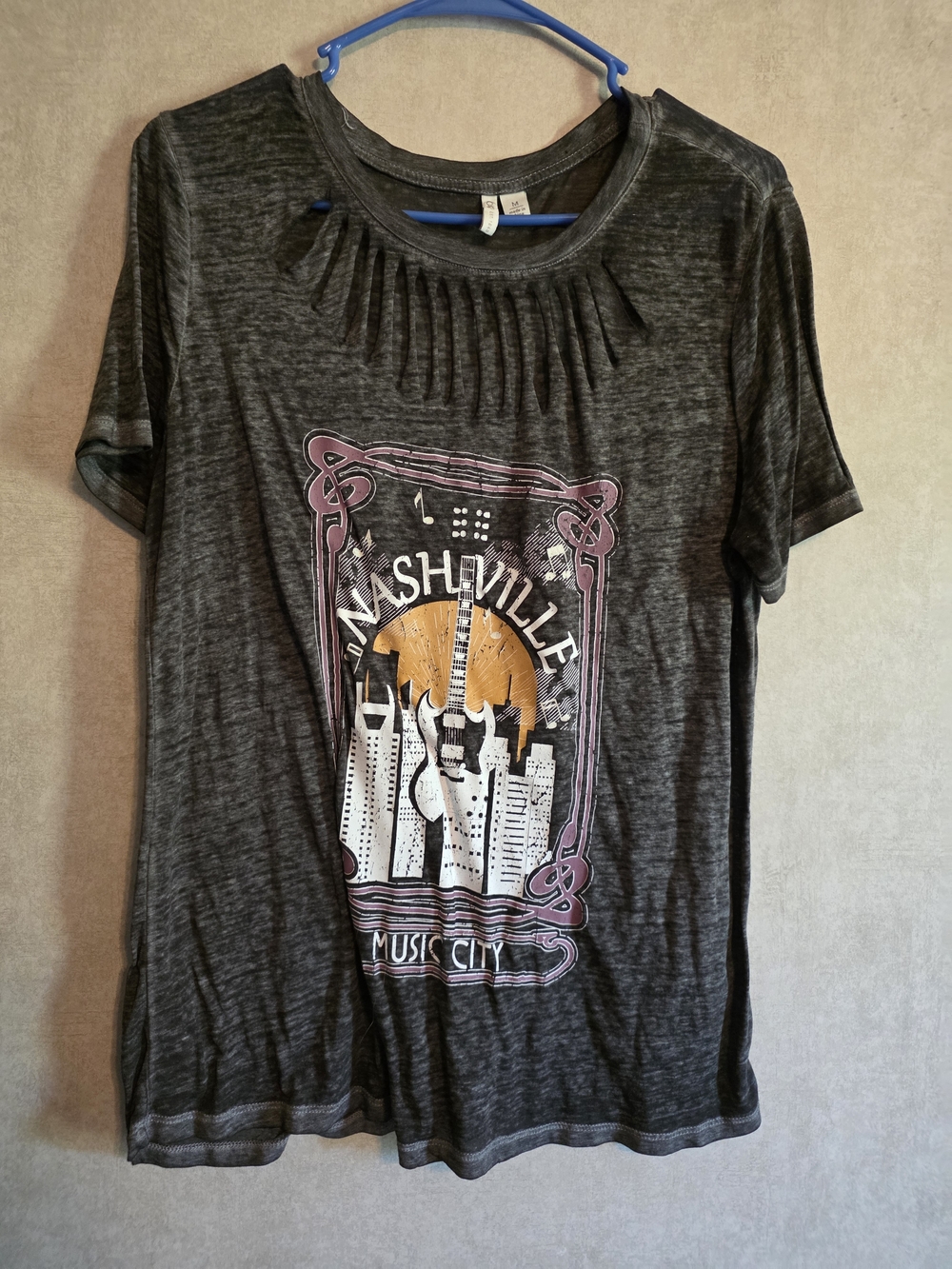 Cato Charcoal Gray Casual Tee